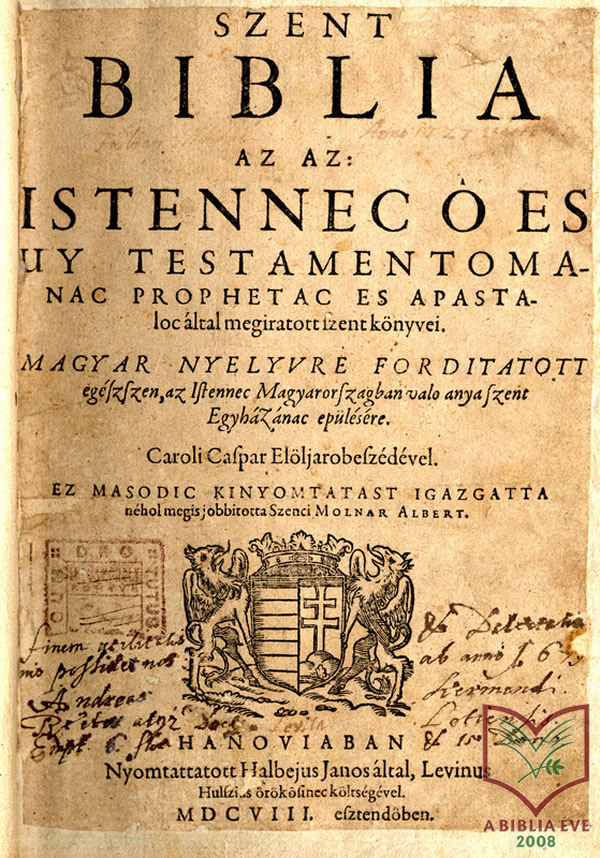 Ismét nyomtatják a bibliát Vizsolyban!