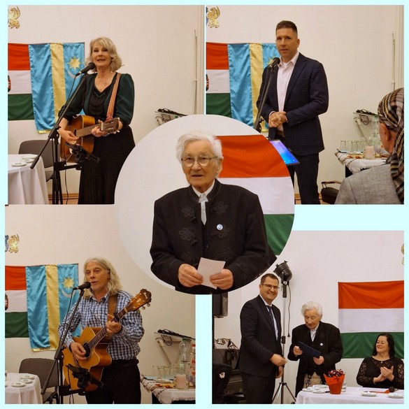 A 100 éves Ambrus András ny. színművész, legidősebb tagunk köszöntése